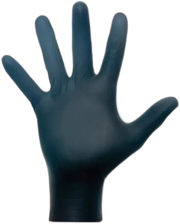 [PR60005MED0004] GUANTES DESCARTABLES ANTIDESLIZANTES COLOR NEGRO DE NITRILO EN PACK DE 100 UNIDADES TALLE S