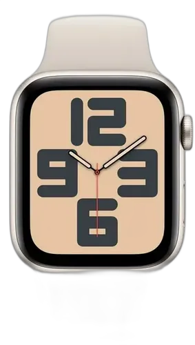 [PR10040APP0055] APPLE WATCH SE 2ND GEN 40MM STARLIGHT ALUMINIUM CASE WITH SATARLIGHT SPORT BAND S/M MXEF3LL/A