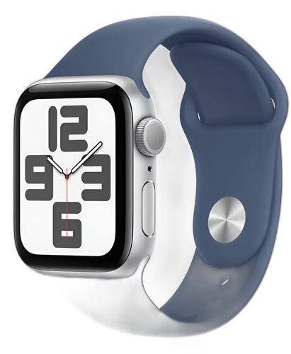 [PR10040APP0072] APPLE WATCH SE 2ND GENERATION (GPS) 40MM ALUMINUM CASE WITH DENIM SPORT BAND S/M SILVER MXEC3LL/A