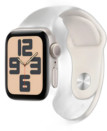 [PR10040APP0076] APPLE WATCH SE 2 GEN 44MM STARLIGHT ALUMINUM CASE WITH STARLIGHT SPORTBAND M/L MXEV3LL/A