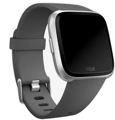 FITBIT VERSA LITE EDITION CHARCOAL CLASSIC BAND SILVER ALUMINIUM CASE