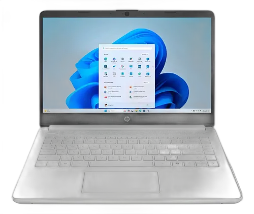 HP 14" HD LAPTOP INTEL PROCESSOR N150 4GB RAM 128GB WIN11 SILVER