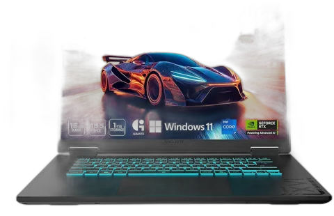 GIGABYTEA 16 GAMING LAPTOP, INTEL CORE I7-13620H, 16GB RAM MEMORY, 1TB SOLID STATE DRIVE, NVIDIA GEFORCE RTX 5070 8GB VRAM, "16 (1920 X 1200) 165HZ WUXGA SCREEN, WINDOWS 11