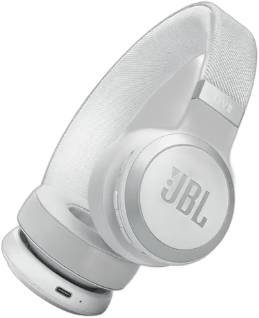 JBL LIVE 670NC WIRELESS ON-EAR HEADPHONES – WHITE